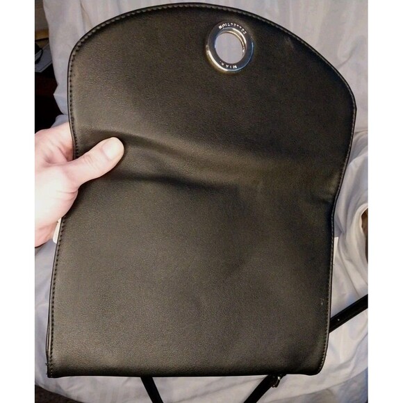 MKF Collection by Mia K. Black Crossbody Purse With Gold Hardware Chain Strap - Picture 12 of 12